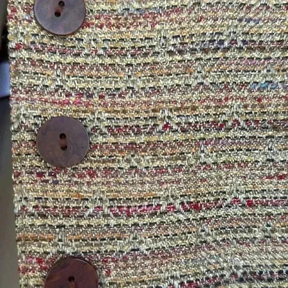 Anne Klein Tweed Blazer Jacket Size 8 Brown Multicolor Fall Workwear Office - Picture 13 of 14